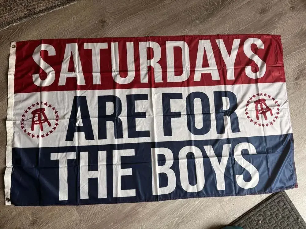 Saturdays Are For The Boys Flag Barstool Sports 3’ x 5’ Wall Banner Tailgate Dec